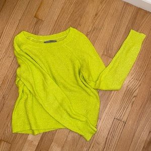 Rubbish Boucle Neon Yellow Sweater
